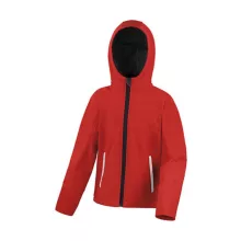 Gyerek Kabát Kapucnis Hosszú ujjú Result Kids TX Performance Hooded Softshell Jacket -XL (11-12