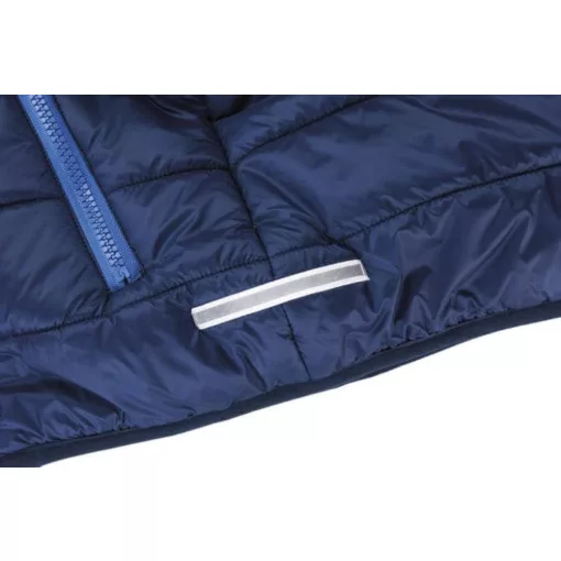 Gyerek Kabát Kapucnis Hosszú ujjú Result Junior/Youth Padded Jacket -2XS (2-3), Sötétkék/Király