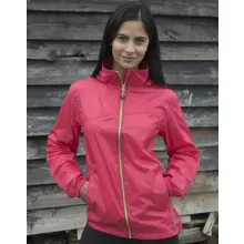 Uniszex Kabát Kapucnis Hosszú ujjú Result Hdi Quest Lightweight Stowable Jacket Fekete/Narancss