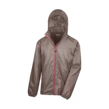Uniszex Kabát Kapucnis Hosszú ujjú Result Hdi Quest Lightweight Stowable Jacket Fennel/Rózsaszí