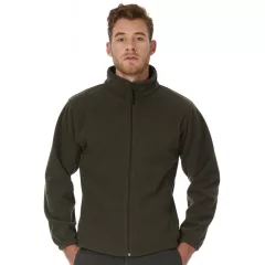 Uniszex hosszú ujjú polár B and C WindProtek Waterproof Fleece Jacket XS, Fekete