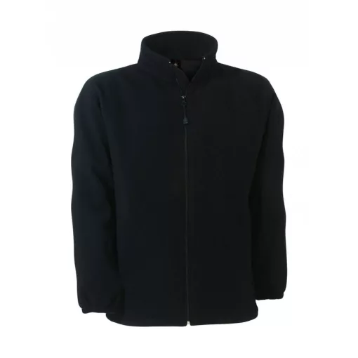 Uniszex hosszú ujjú polár B and C WindProtek Waterproof Fleece Jacket L, Fekete