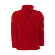 Uniszex hosszú ujjú polár B and C WindProtek Waterproof Fleece Jacket M, Piros