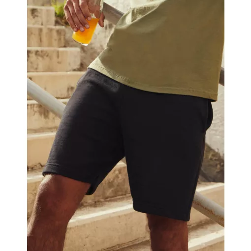 Uniszex Tréningnadrág  Rövid Fruit of the Loom Lightweight Shorts   Fekete   urespolo.hu