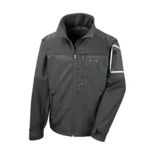 Uniszex Kabát  Hosszú ujjú Result Work-Guard Sabre Stretch Jacket -S, Fekete