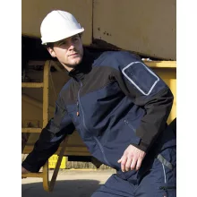 Uniszex Kabát  Hosszú ujjú Result Work-Guard Sabre Stretch Jacket -M, Fekete