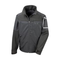 Uniszex Kabát  Hosszú ujjú Result Work-Guard Sabre Stretch Jacket -L, Fekete