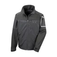 Uniszex Kabát  Hosszú ujjú Result Work-Guard Sabre Stretch Jacket -3XL, Fekete