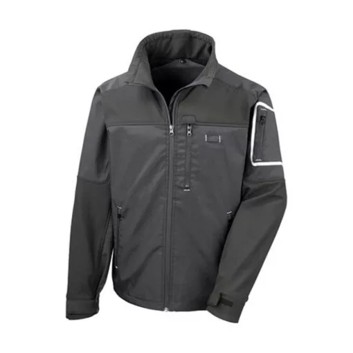 Uniszex Kabát  Hosszú ujjú Result Work-Guard Sabre Stretch Jacket -L, Sötétkék/Fekete