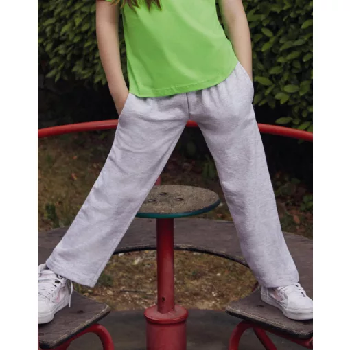 Gyerek Tréningnadrág  Hosszú Fruit of the Loom Lightweight Open Hem Jog Pants Kids   Fekete   u