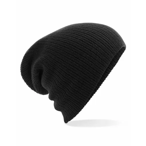 Uniszex téli kötött sapka Beechfield Heavy Gauge Slouch Beanie B449