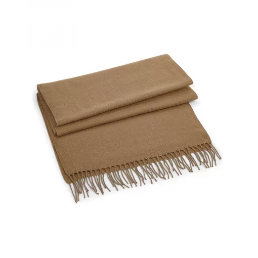 Uniszex sál Beechfield Classic Woven Scarf Egy méret, Fekete