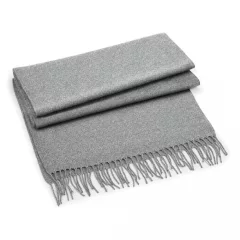 Uniszex sál Beechfield Classic Woven Scarf Egy méret, Heather szürke