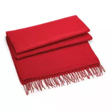 Uniszex sál Beechfield Classic Woven Scarf Egy méret, Piros