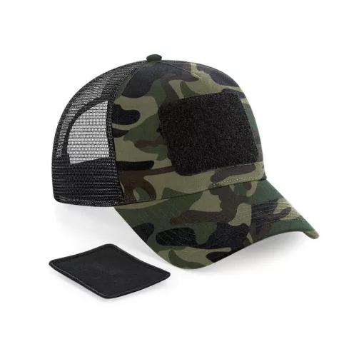 Uniszex sapka Beechfield Patch Snapback Trucker