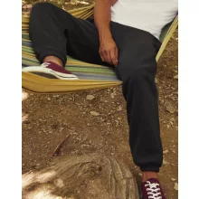 Uniszex Tréningnadrág  Hosszú Fruit of the Loom Elasticated Cuff Jog Pants   Fekete   urespolo.