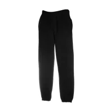 Uniszex Tréningnadrág  Hosszú Fruit of the Loom Elasticated Cuff Jog Pants   Fekete   urespolo.