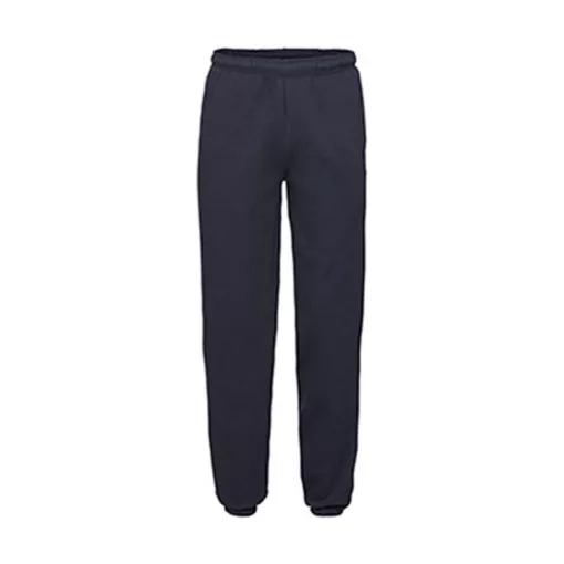 Uniszex Tréningnadrág  Hosszú Fruit of the Loom Elasticated Cuff Jog Pants   Mély sötétkék (nav