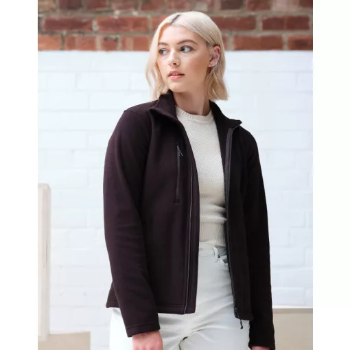 Női hosszú ujjú polár Regatta Women's Honestly Made Recycled Full Zip Fleece 18 (44), Fekete