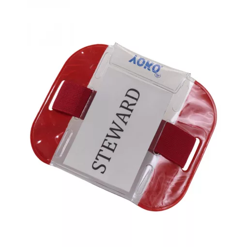 Uniszex karszalag munkaruha Yoko Arm Bands Egy méret, Piros