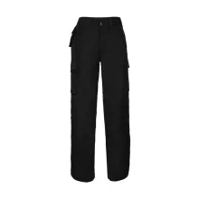 Férfi nadrág munkaruha Russell Europe Heavy Duty Workwear Trouser Hossza 34 28 (71cm), Fek