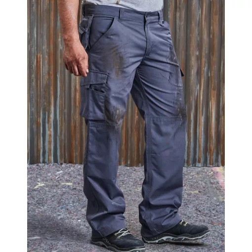 Férfi nadrág munkaruha Russell Europe Heavy Duty Workwear Trouser Hossza 34 30 (76cm), Fek