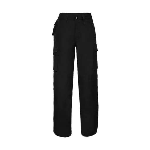 Férfi nadrág munkaruha Russell Europe Heavy Duty Workwear Trouser Hossza 34 32 (81cm), Fek