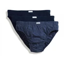 Férfi alsónemű Fruit of the Loom Classic Slip 3 Pack XL, Középkék Marl - 2 x Mély sötétkék