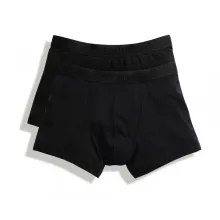 Férfi alsónemű Fruit of the Loom Classic Shorty 2 csomag L, Fekete