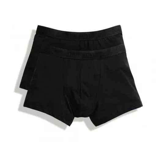 Férfi alsónemű Fruit of the Loom Classic Shorty 2 csomag 2XL, Fekete