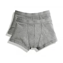 Férfi alsónemű Fruit of the Loom Classic Shorty 2 csomag 2XL, Világos szürke Marl