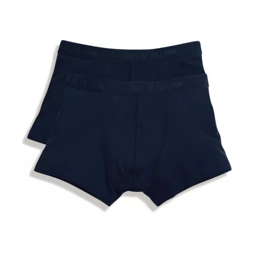 Férfi alsónemű Fruit of the Loom Classic Shorty 2 csomag S, Mély sötétkék (navy)
