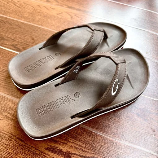 Gambol papucs 42 Barna férfi flipflop papucs 11267