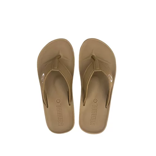 Gambol papucs 42 homokbarna férfi flipflop papucs 11267