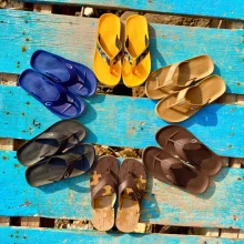 Gambol papucs 42 homokbarna férfi flipflop papucs 11267
