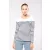   Női póló Kariban KA386 Hosszú Ujjú Breton Csíkos Felső -L, Striped White/Navy
