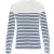   Női póló Kariban KA386 Hosszú Ujjú Breton Csíkos Felső -L, Striped White/Navy