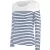   Női póló Kariban KA386 Hosszú Ujjú Breton Csíkos Felső -L, Striped White/Navy