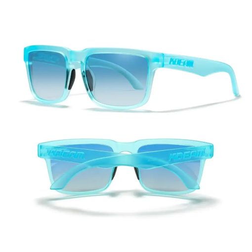 KDEAM polarizált napszemüveg UV400 női férfi uniszex matt átlátszó jég kék lencse