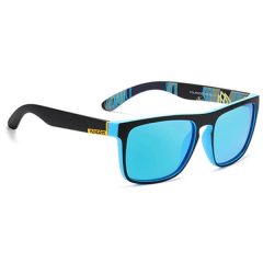   KDEAM napszemüveg polarizált fekete színes kék UV400 férfi női uniszex