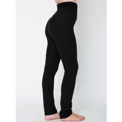 Női nadrág American Apparel AA8375 Women S Cotton Spandex Yoga pant -XS, Black