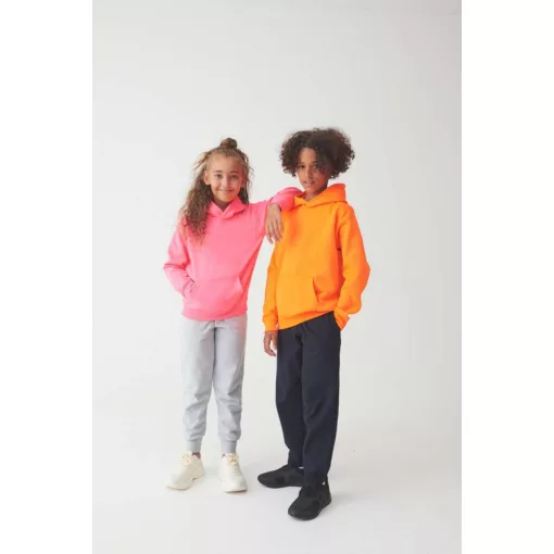 Gyerek kapucnis pulóver Just Hoods AWJH004J Kids Electric Hoodie -9/11, Electric Orang
