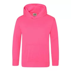   Gyerek kapucnis pulóver Just Hoods AWJH004J Kids Electric Hoodie -7/8, Electric Pink
