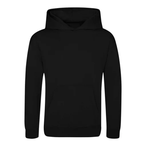 Gyerek kapucnis pulóver Just Hoods AWJH006J Kids Sports polyester Hoodie -XL, Jet Blac