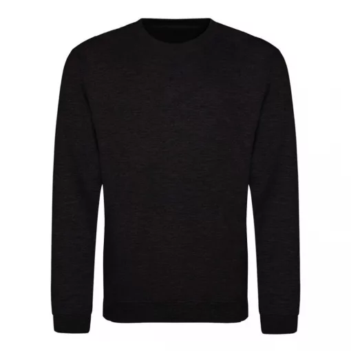 Uniszex pulóver Just Hoods AWJH030 Awdis Sweat -L, Black Smoke