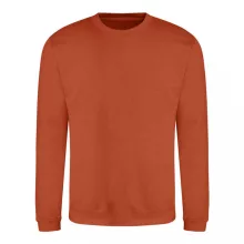 Uniszex pulóver Just Hoods AWJH030 Awdis Sweat -XS, Burnt Orange