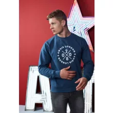 Uniszex pulóver Just Hoods AWJH030 Awdis Sweat -M, Moondust Grey