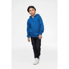   Gyerek kapucnis pulóver Just Hoods AWJH050J Kids Zoodie -12/13, Hawaiian Blue