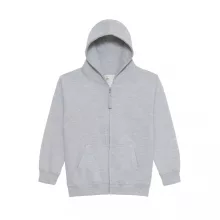 Gyerek kapucnis pulóver Just Hoods AWJH050J Kids Zoodie -12/13, Heather Grey