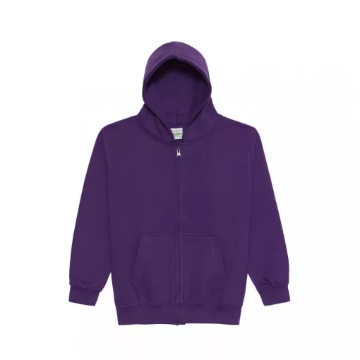 Gyerek kapucnis pulóver Just Hoods AWJH050J Kids Zoodie -3/4, Purple